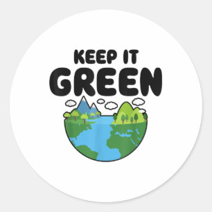 Adesivo Redondo Mantenha-o informado sobre o ambiente no planeta T