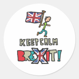 Adesivo Redondo Mantenha-se Calmo