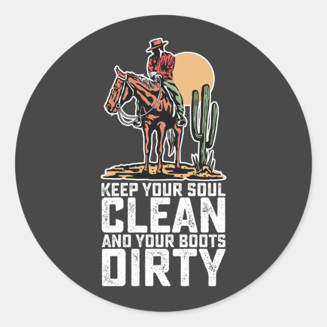 Adesivo Redondo Mantenha Sua Alma Limpa E Suja Boca Suja (Frente)