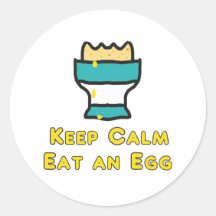 Manter Calma Comer Um Ovo