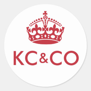 Adesivo Redondo MANTER CALMA e LIGAR - Alterar fundo