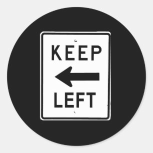 ADESIVO REDONDO MANTER SINAL ESQUERDO