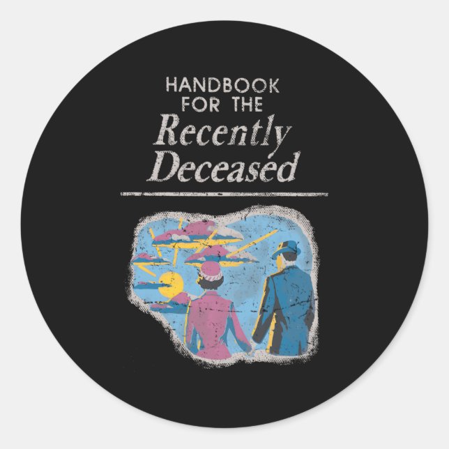 Adesivo Redondo Manual Para O Recente Falecido, Pré-Incomodado (Frente)