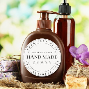 Adesivo Redondo Manual Personalizado para Pequenas Empresas