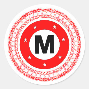Adesivo Redondo Manukai Tribal Meatball Sticker