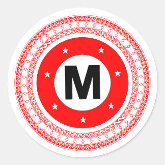 Adesivo Redondo Manukai Tribal Meatball Sticker