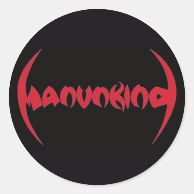 ADESIVO REDONDO MANUNKIND LOGO ROUND STICKKER 3" (Frente)