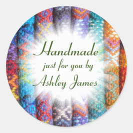 Adesivo Redondo Manuscrito