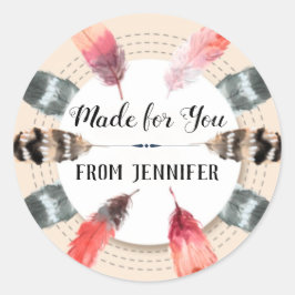 Adesivo Redondo Manuscrito Para Você Dar O Tratamento De Cookies