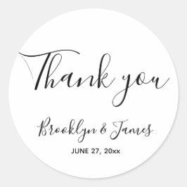 Adesivo Redondo Manuscritos Simples