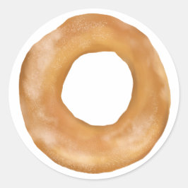 Adesivo Redondo Mão "BAGEL" em forma de "BAGEL", em forma de grana