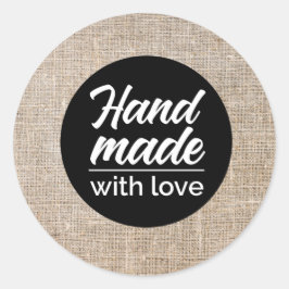 Adesivo Redondo Mão feita com amor