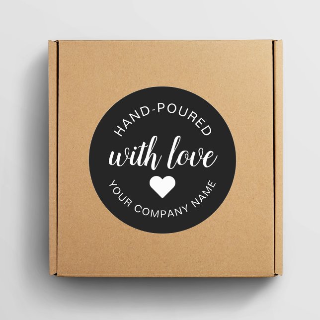 Adesivo Redondo "Mão Perfurada" Com Vela De Amor (Criador carregado)