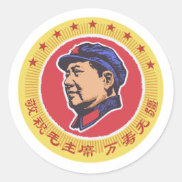 ADESIVO REDONDO MAO TSE TUNG
