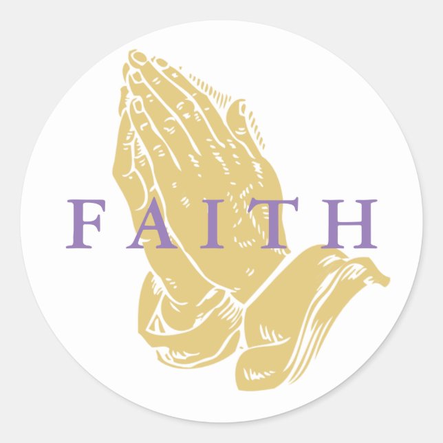 Adesivo Redondo Mãos de Pau de Oração (Frente)