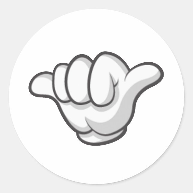 Adesivo Redondo Mãos para a vida em jatos (Frente)