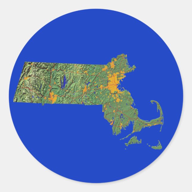 Adesivo Redondo Map Sticker (Frente)
