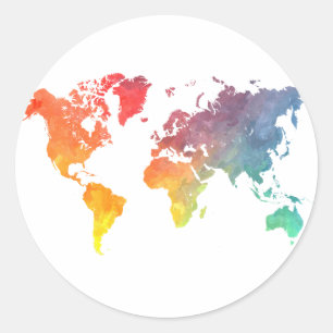 Adesivo Redondo mapa 5 da palavra