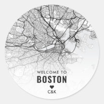 Mapa da cidade de Boston | Boas-vindas
