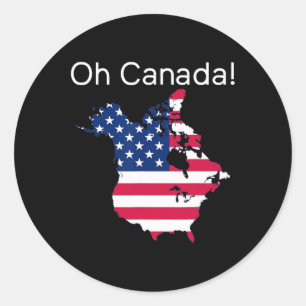 Adesivo Redondo Mapa De Camisas Dos Eua Engraçado Trump 2025 2