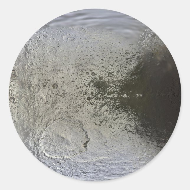 Adesivo Redondo Mapa de Iapetus (Frente)