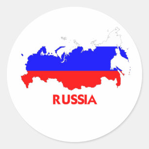 ADESIVO REDONDO MAPA DE RÚSSIA