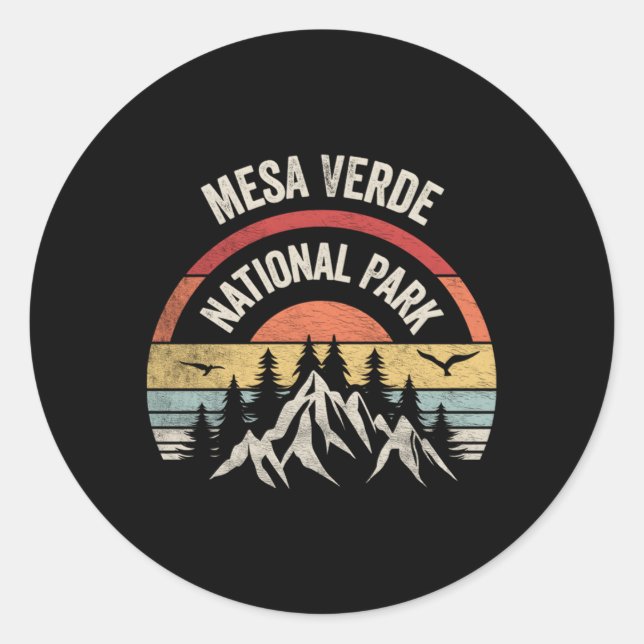 Adesivo Redondo Mapa do Parque Nacional Verde (Frente)