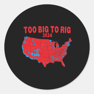 Adesivo Redondo Mapa Eleitoral 2024 Trump 312 Mapa Eleitoral Verme