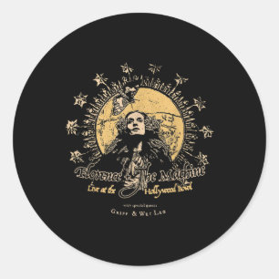 Adesivo Redondo Máquina De Florença Estética Vtg