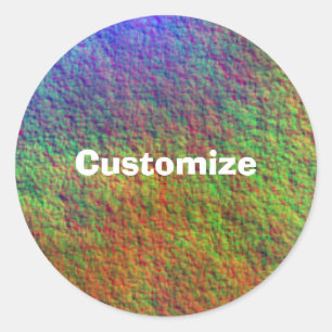 Adesivo Redondo Mar Colorido II - Modelo