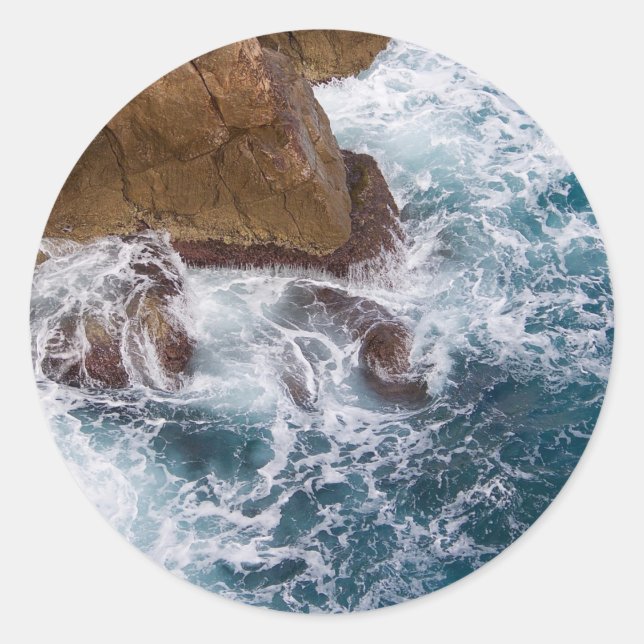 Adesivo Redondo Mar Rocky (Frente)