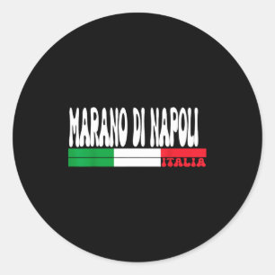 Adesivo Redondo Marano Di Napoli Cidade Itália Viajantes Amantes I