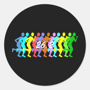 Adesivo Redondo Maratona 26.2