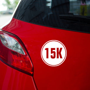 Adesivo Redondo Maratona de 15K