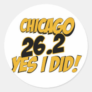 Adesivo Redondo Maratona de Chicago