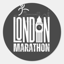 Adesivo Redondo Maratona de Londres