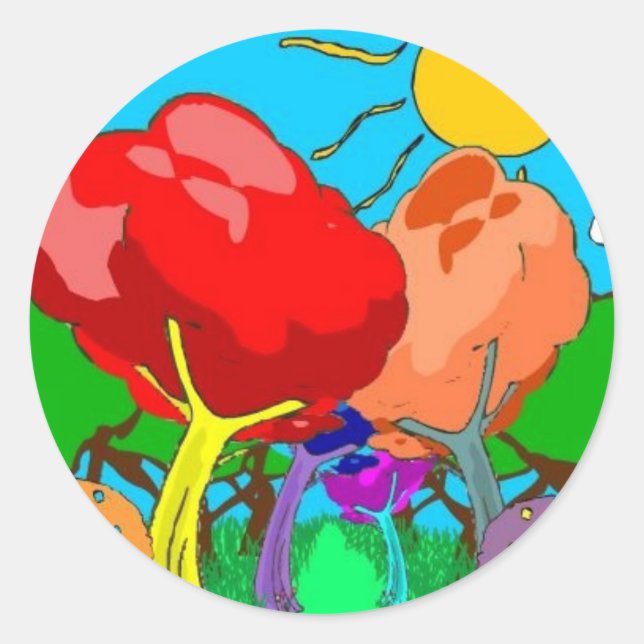 Adesivo Redondo maravilha (Frente)