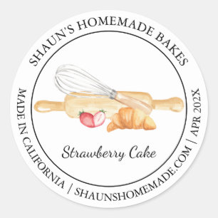 Adesivo Redondo Marca Baking Modern