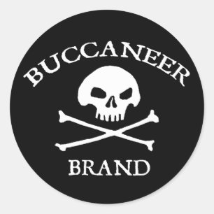 Adesivo Redondo Marca do Buccaneer