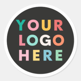 Adesivo Redondo Marca do logotipo comercial da empresa personaliza