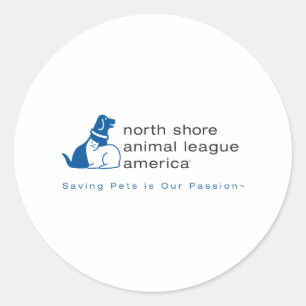 Adesivo Redondo Marca North Shore Animal League