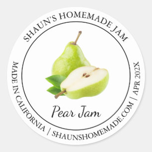 Adesivo Redondo Marca Pear Jam Modern