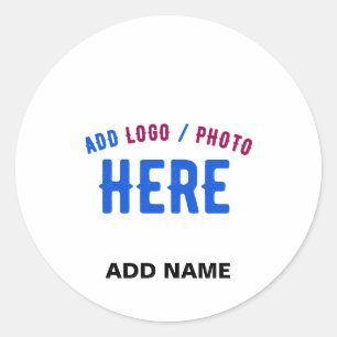 ADESIVO REDONDO MARCA VERIFICADA BRANCA PERSONALIZÁVEL MODERNA