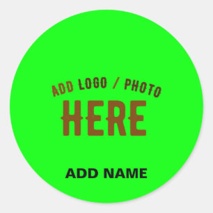 ADESIVO REDONDO MARCA VERIFICADA REINO-VERDE PERSONALIZADO MODERNO