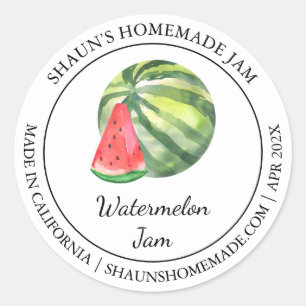Adesivo Redondo Marca Watermelon Jam Modern