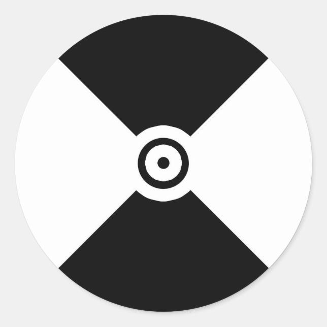 Adesivo Redondo Marcador de Rastreamento Tipo 1 (Frente)