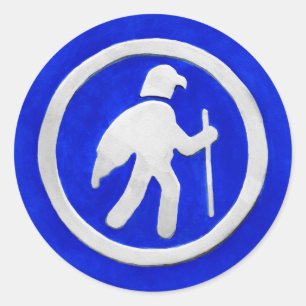 Adesivo Redondo Marcador de Trilha do Falcão