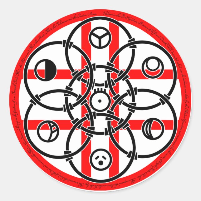 Adesivo Redondo Marcador lunar (Frente)