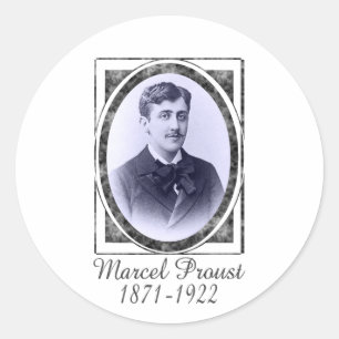 Adesivo Redondo Marcel Proust