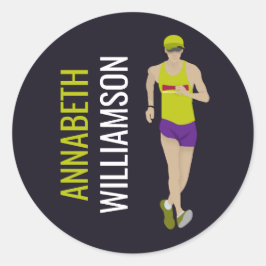 Adesivo Redondo Marcha atlética